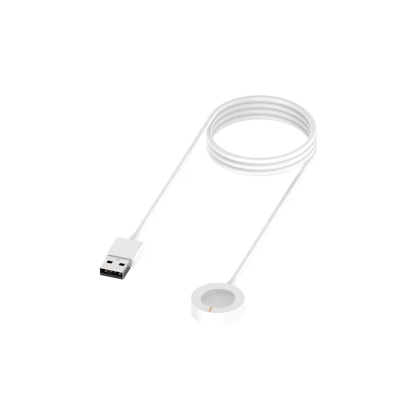 Белый 1 м USB кабель для быстрой зарядки данных зарядное устройство провод для Fossil Gen4 5 Emporio Армани Скаген Falster2 Misfit Vapor2 часы браслет - Цвет: Белый