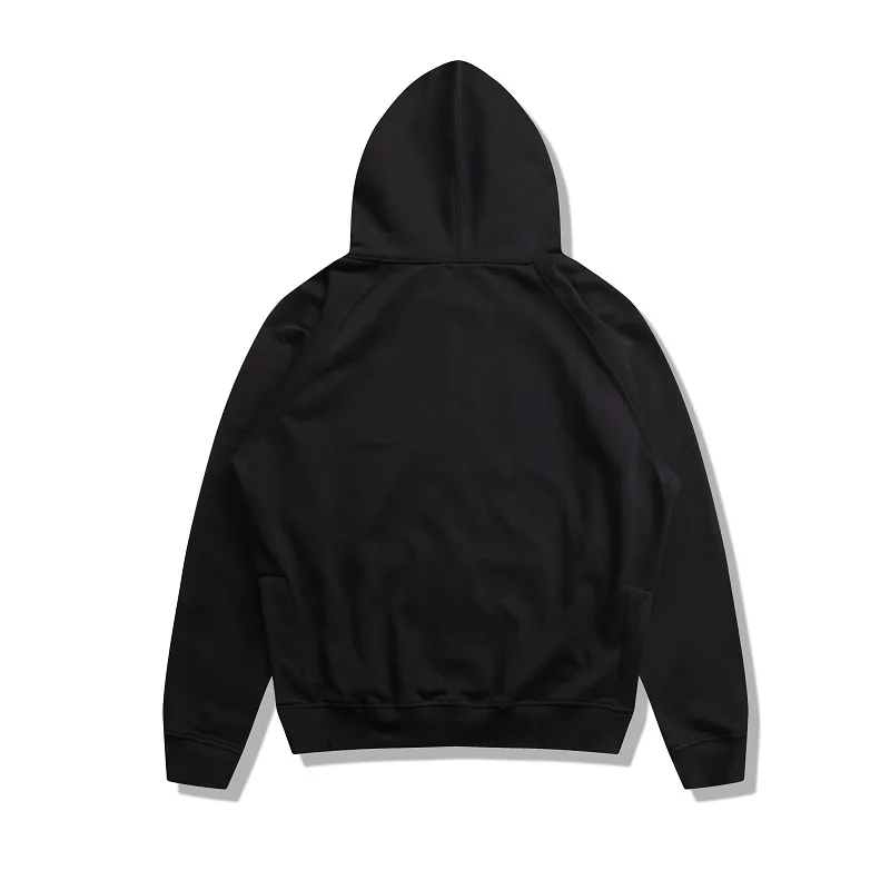 Толстовка с капюшоном qoolxcwear Мужская черная плотная серая уличная одежда брендовая одежда однотонная Повседневная свободная толстовка на молнии качественный хлопковый топ 2606