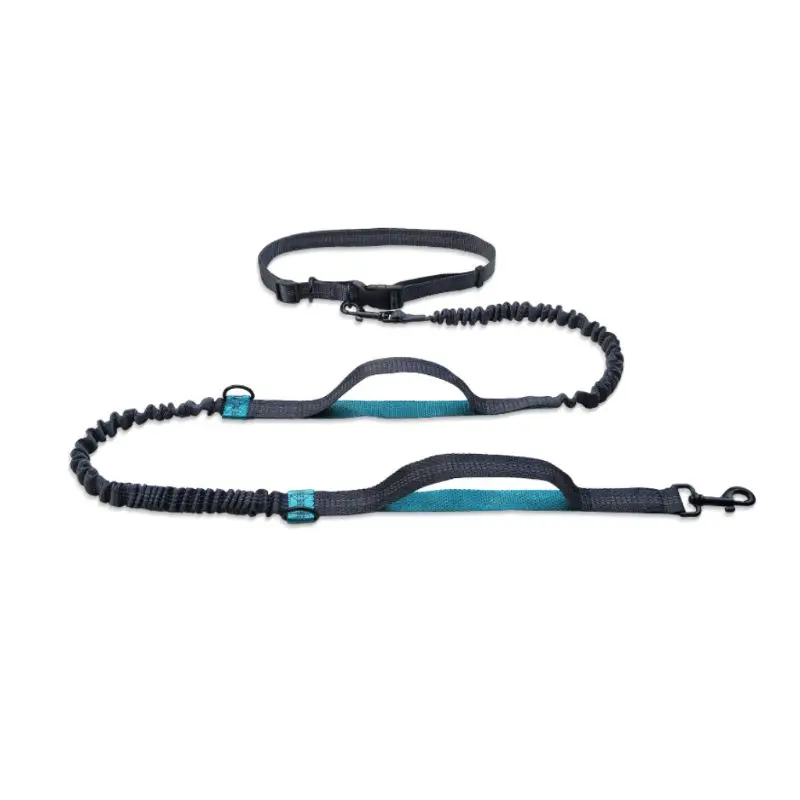 Multifunction Running Reflective Pull Dog Leash Double Elastic D-ring Pet Traction Rope