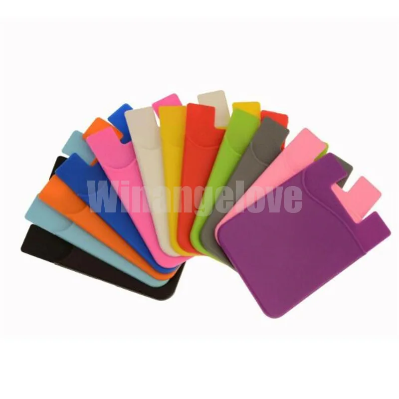 

1000pcs Universal Adhesive Pocket stick on Wallet Card Holder Pouch Case For Smart phone