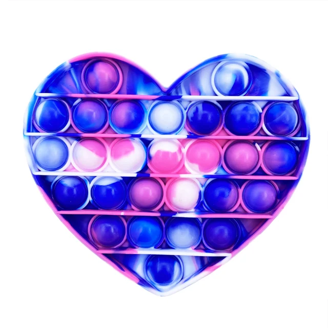 Fidget Reliver Stress Toys Rainbow Push Bubble Antistress Toys Sensory Toy To Relieve Autism Free Shipping PL-308