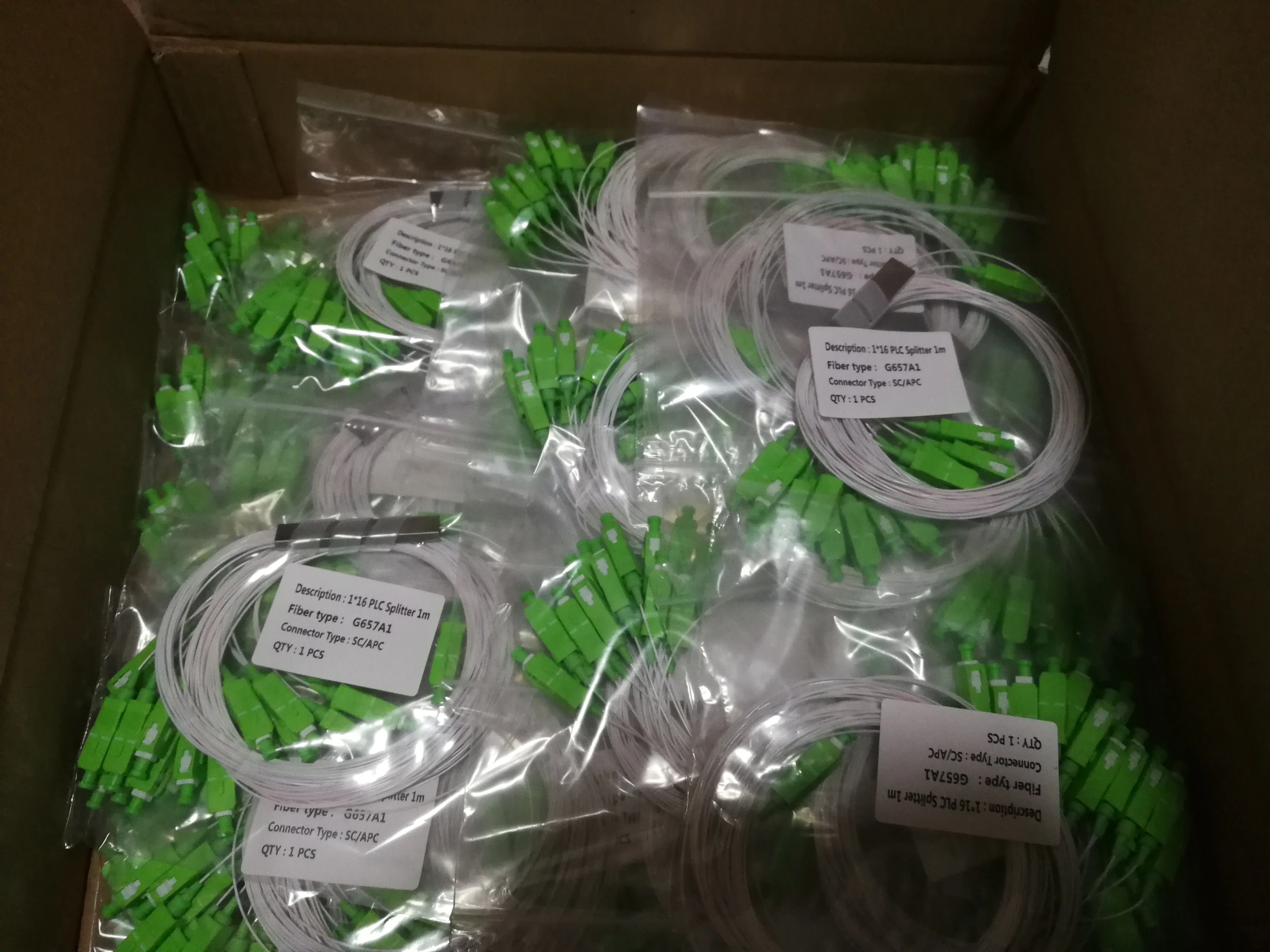 30PCS/Lot 1X16 PLC SC/APC SM 0.9mm High Quality 