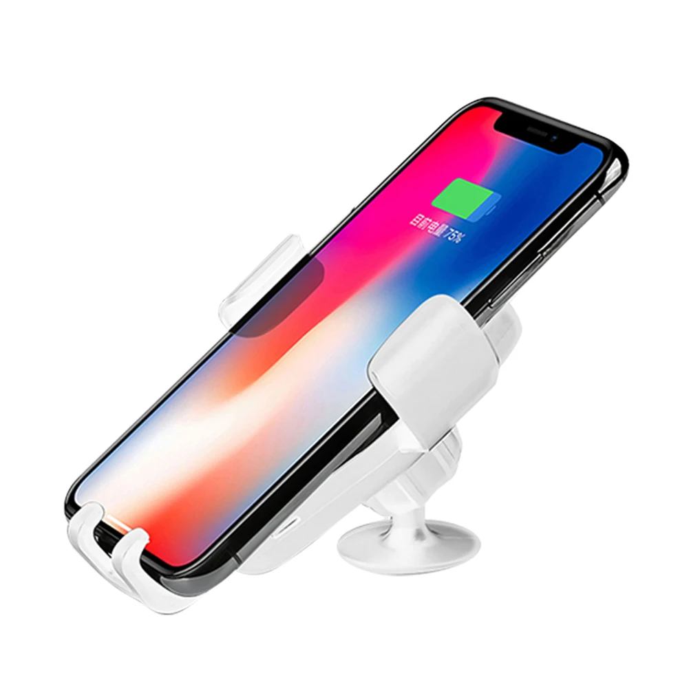 Беспроводное зарядное устройство для автомобиля QI для iphone X XS XR 8 для samsung S9 Xiaomi Mix 2S huawei mate 20 P20 Pro зарядная док-станция для мобильного телефона