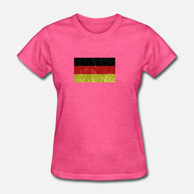 Women-Rose Red Мужская футболка на заказ в Германии футболка с круглым воротником и надписью для мальчиков и девочек, Мужская Однотонная футболка с коротким рукавом наивысшего качества - Цвет: Women-Rose Red