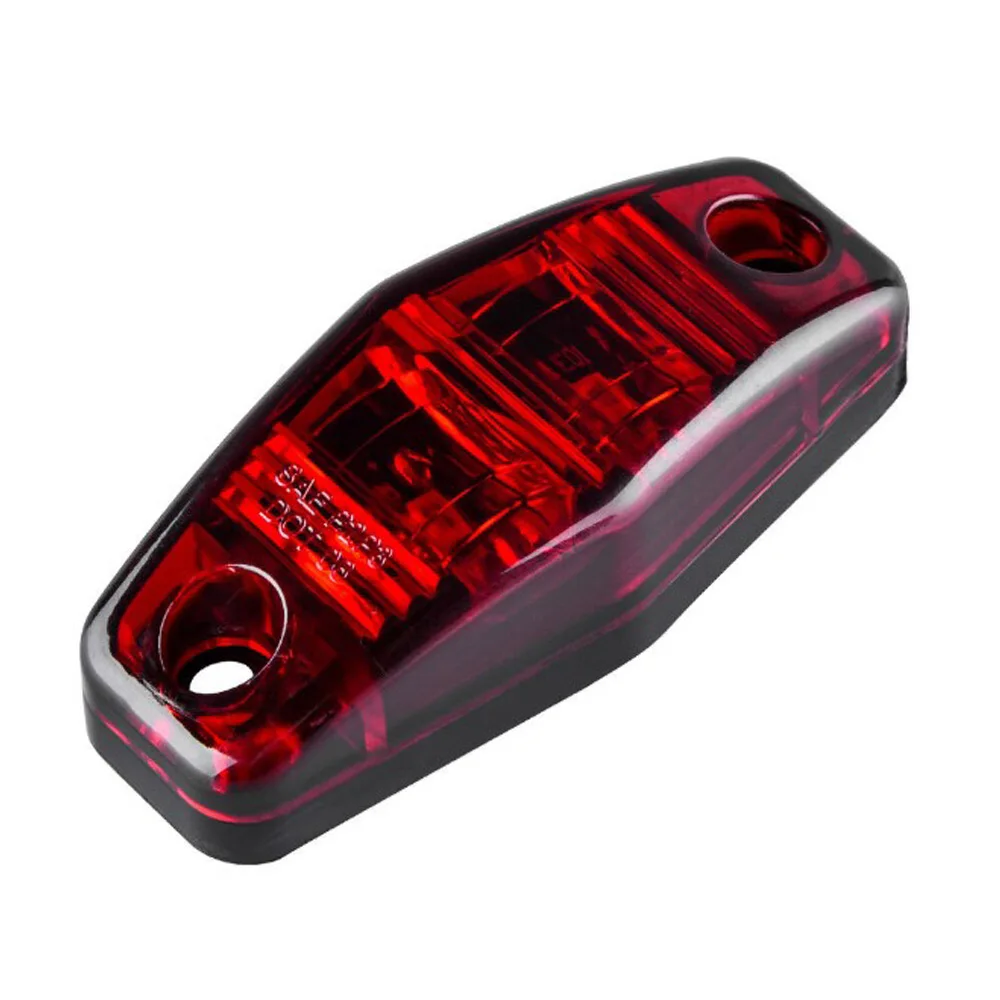 10x12 V Янтарный красный 2,5 габаритный боковой маркер для грузовика, прицепа, светодиодный фонарь для автомобиля, грузовика
