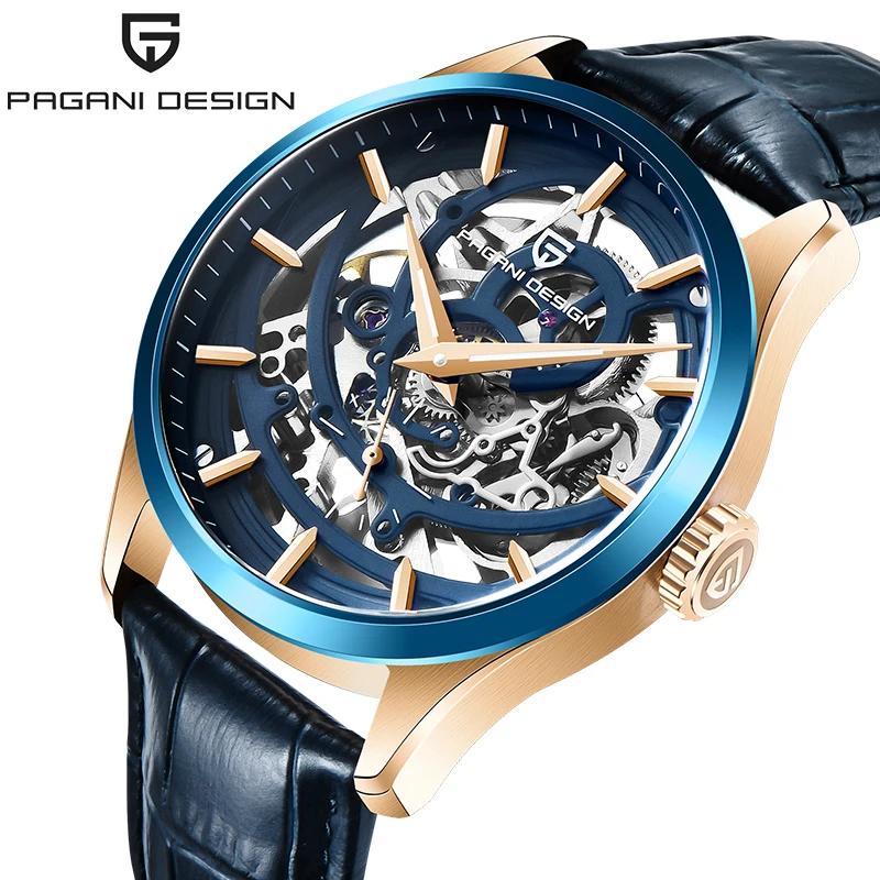 

PAGANI DESIGN Men Watch 42mm Elegant Luxury Automatic Mechanical Wrist Watch Men Cutout 100M Waterproof Watch Relogio Masculino