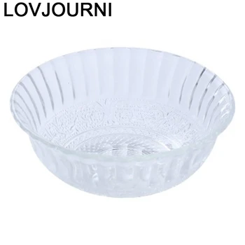 

Salad Cutter Saladeira Plate Dishes Dinner Set Fruit Food Container Utensil Tableware Flatware Dinnerware Frutero Glass Bowl