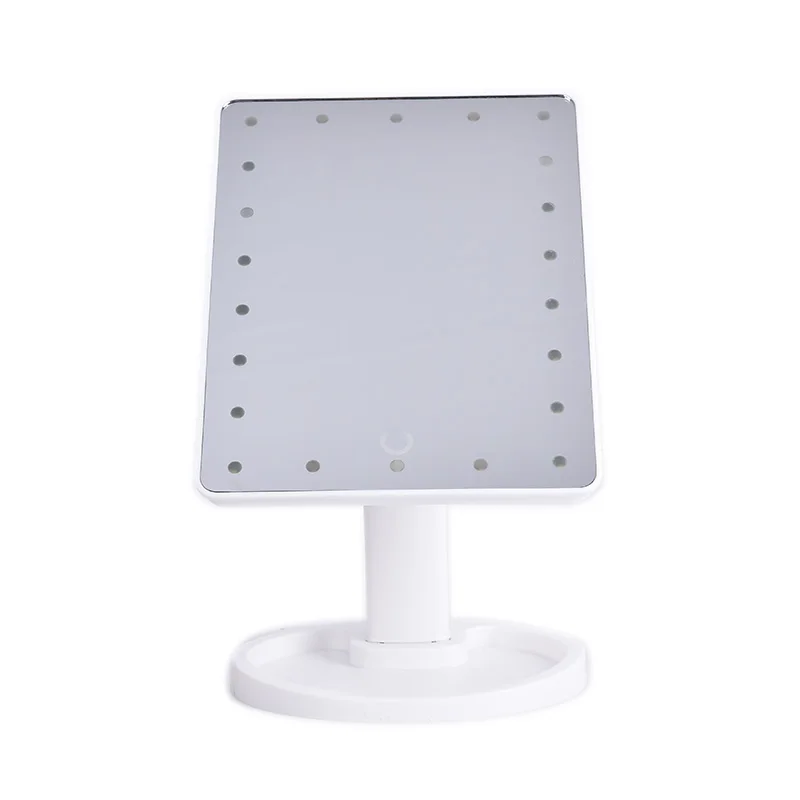 22 LED 22 светодиодный увеличитель профессиональные зеркала для макияжа с регулируемым сенсорным экраном профессиональные светящиеся зеркала для косметического макияжа - Цвет: 22 LED