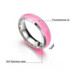 Novelty Stainless Steel Luminous Rings Stainless Steel Noctilucent Tabs Men Ring anillos mujer bague femme ► Photo 3/6