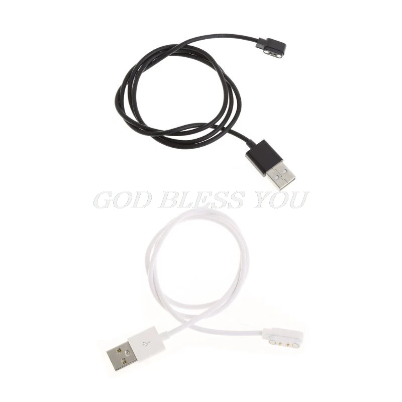 Универсальное зарядное устройство для умных часов USB кабель зарядки 2 контакта 4