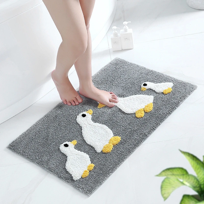 3d Cartoon Ente Bad Matte Non Slip Bad Teppich Matte Wc Badezimmer Teppich Anti Slip Badewanne Teppich Saugfahigen Weiche Chenille Boden Matte Bath Mats Aliexpress