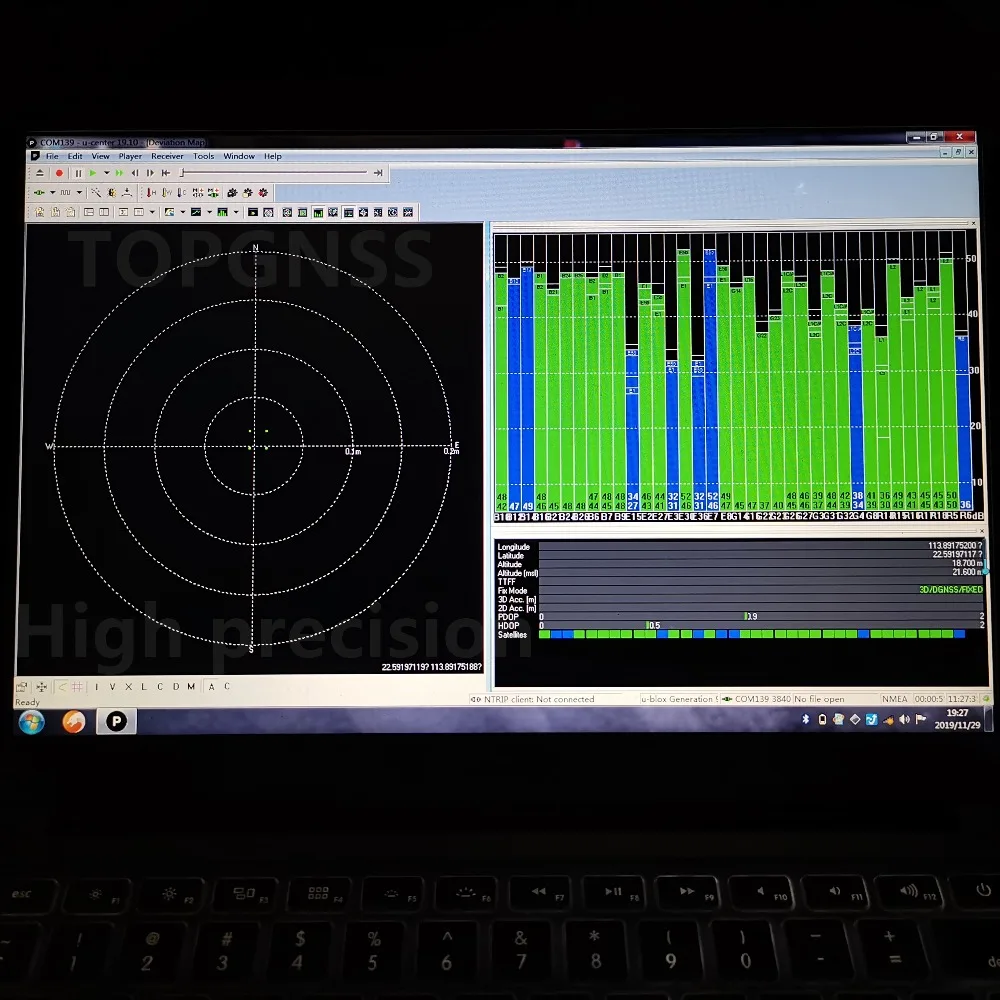 GNSS приемник Модули антенна gps ГЛОНАСС, BEIDOU, QZSS GALILEO GNSS RTK мульти-звезда алгоритм многочастотного zed-f9p 5V