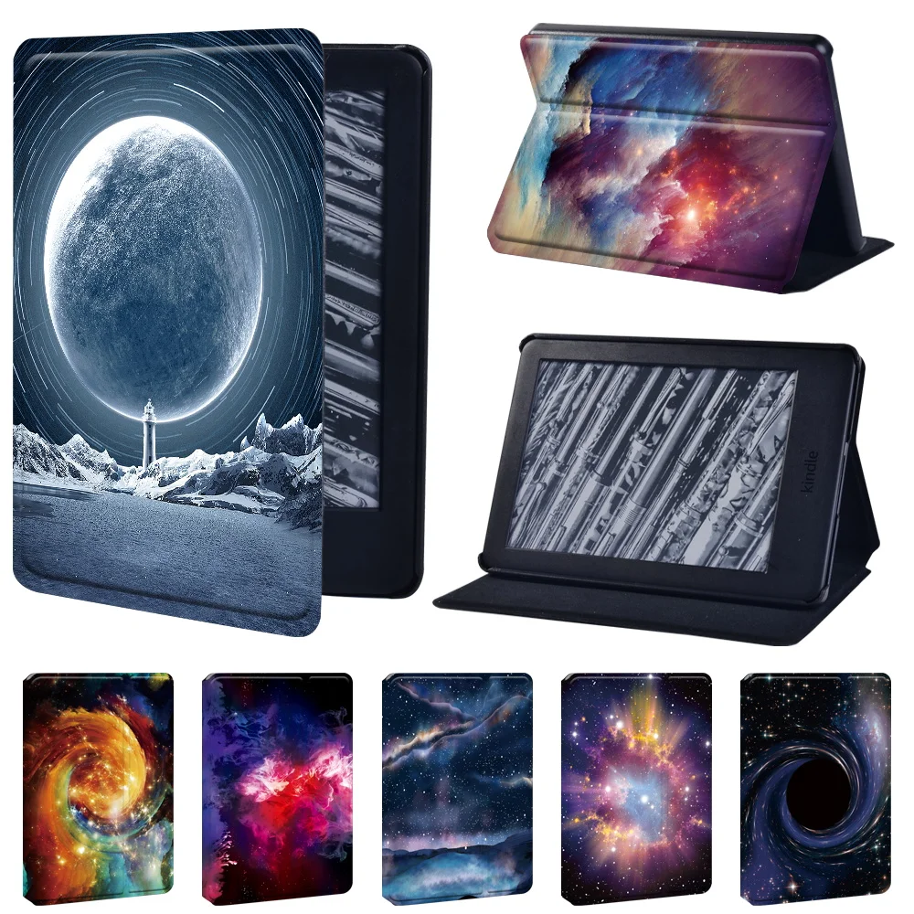 

Tablet Case for Amazon Kindle 8th 2016/10th 2019/Paperwhite 1/2/3/4 Ultra-Slim Smart Folio Shell Cover Case