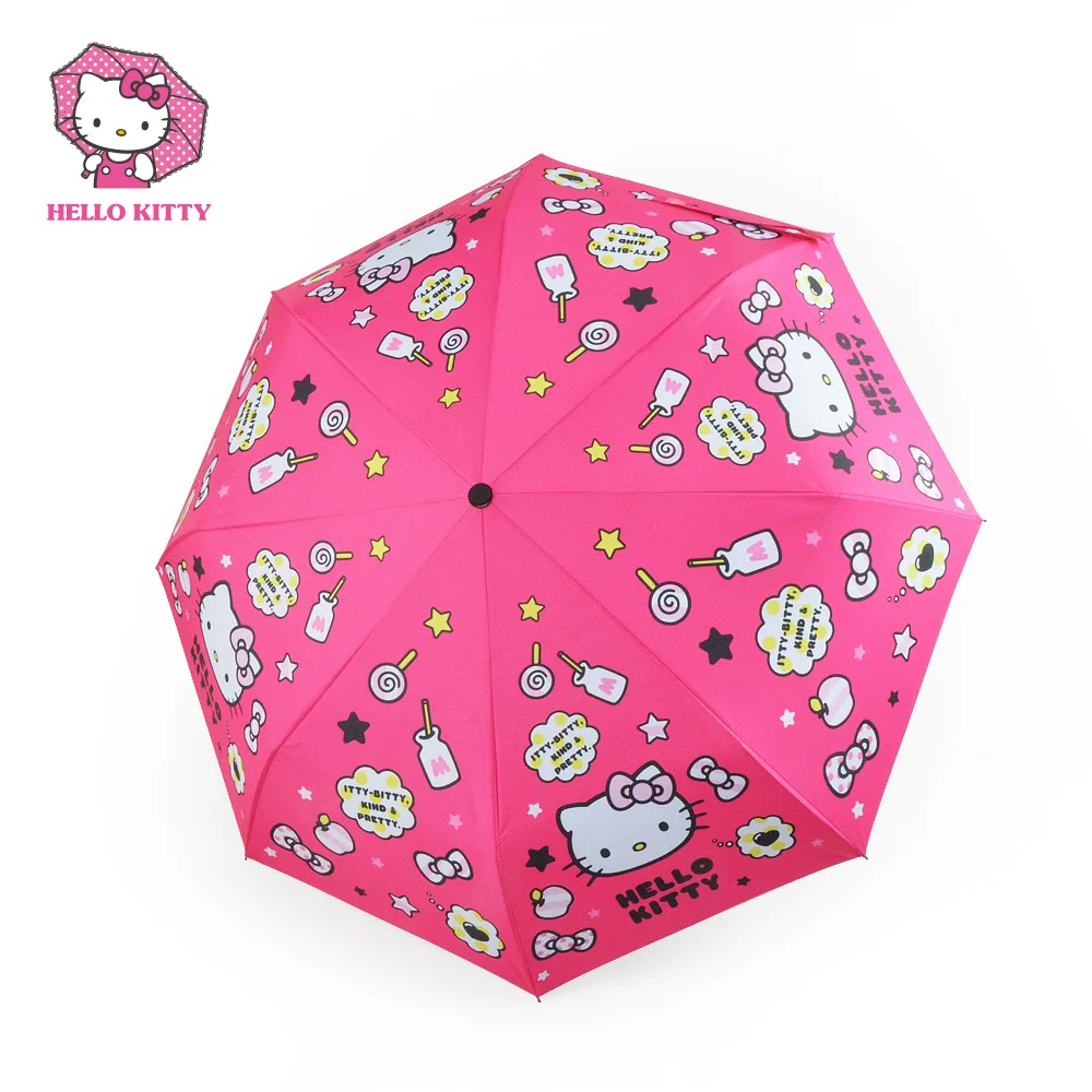 Рисунок «Hello Kitty» Anti UV зонтик дождь Для женщин Зонты regenschirm Аниме Зонтик полиэфирное волокно, высокое качество перевернутый зонтик