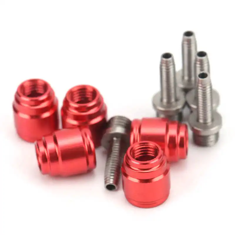 Bicycle disc brake GUB Bike Brake Hose Olive Connector Disc Brake Aluminum Alloy Olive and Steel Connecting Insert for SRAM AVID Oil Disc