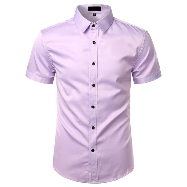 lavender short sleeve dress shirt