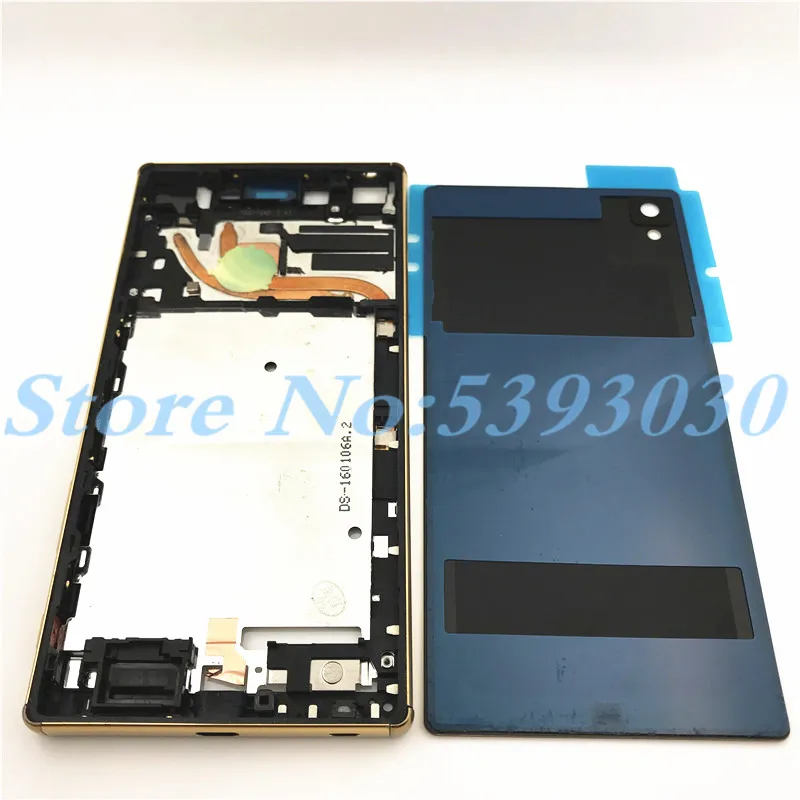 Для sony Xperia Z5 Премиум Z5 плюс Z5p E6853 E6883 E6833 средняя рамка ободок передней панели Корпус+ аккумулятор чехол Крышка с NFC