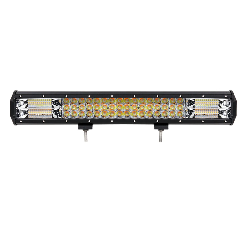 White 2 шт. автомобильный рабочий светильник 60LED светильник бар стробоскоп комбинация привод для вождения лампы внедорожника - Цвет: White
