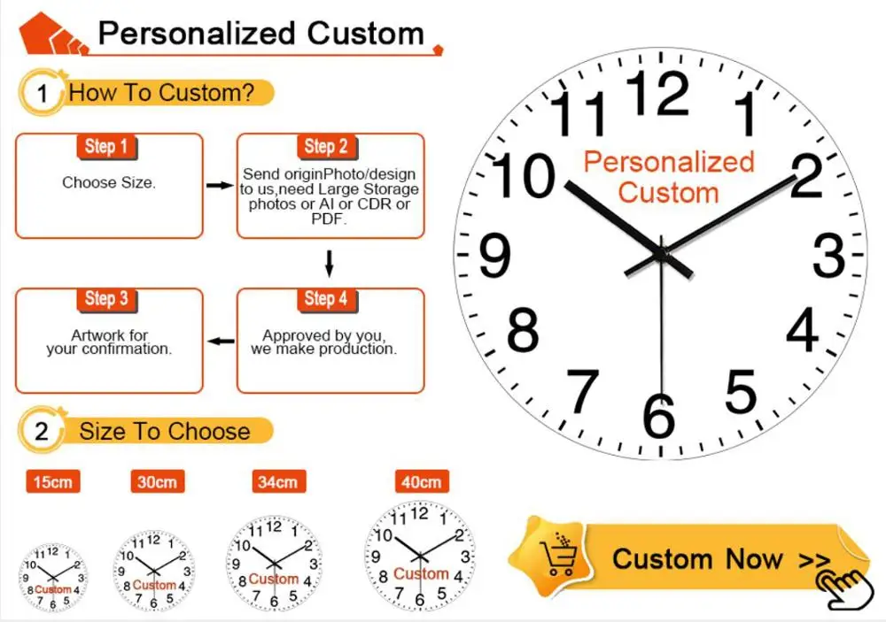 Custom Photo Pint Clock Design Cheap Personalized Wooden Wall Clock