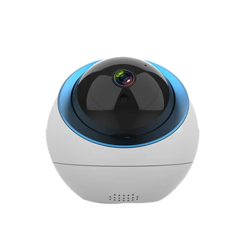 

Indoor Home Hemisphere Network HD Night Vision Machine Equipment 720P Waterproof Voice Control Dome Monitor(EU Plug)