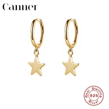 Очаровательные серьги-гвоздики со звездами для женщин, Настоящее 925 пробы, серебро, женская мода, золото, серебро, цвет, дружба, подарок для друзей