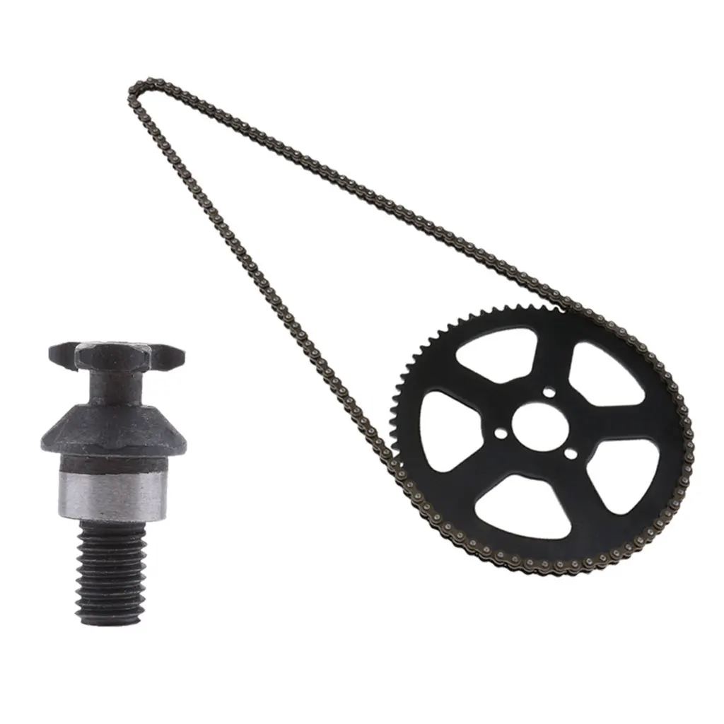 68 Links Chain 25H 68 Teeth Rear Sprocket + T8F 6T Front Sprocket Pinion for 2 Stroke 49cc Mini Pocket Bike Motor