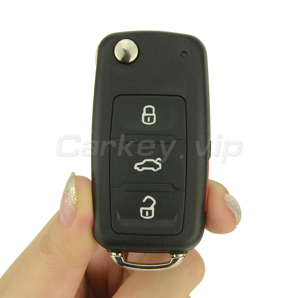 Remotekey 5K0837202R 3 Button With Panic 315Mhz Flip Car Remote Key For VW Volkswagen Beetle Passat Jetta Tiguan GTI Touareg remotekey 2pcs remote key oucg8d 380h a for honda accord 2003 2004 2005 2006 2007 3 button with panic 313 8mhz id46 chip car key