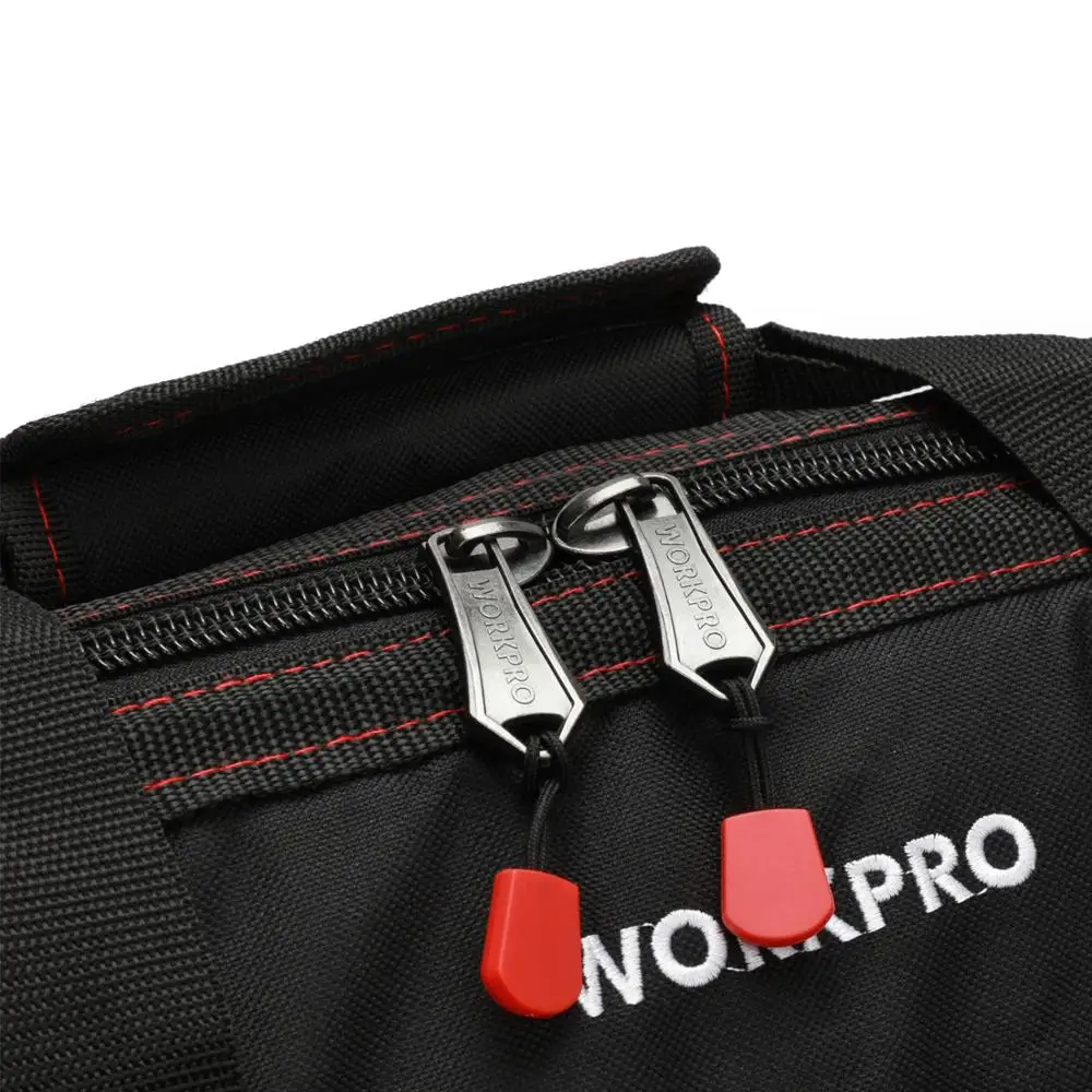 WORKPRO водонепроницаемая сумка для инструментов, дорожные сумки, мужская сумка через плечо, сумки для инструментов, большая вместительность,, 4 размера(12, 14, 16, 18 дюймов