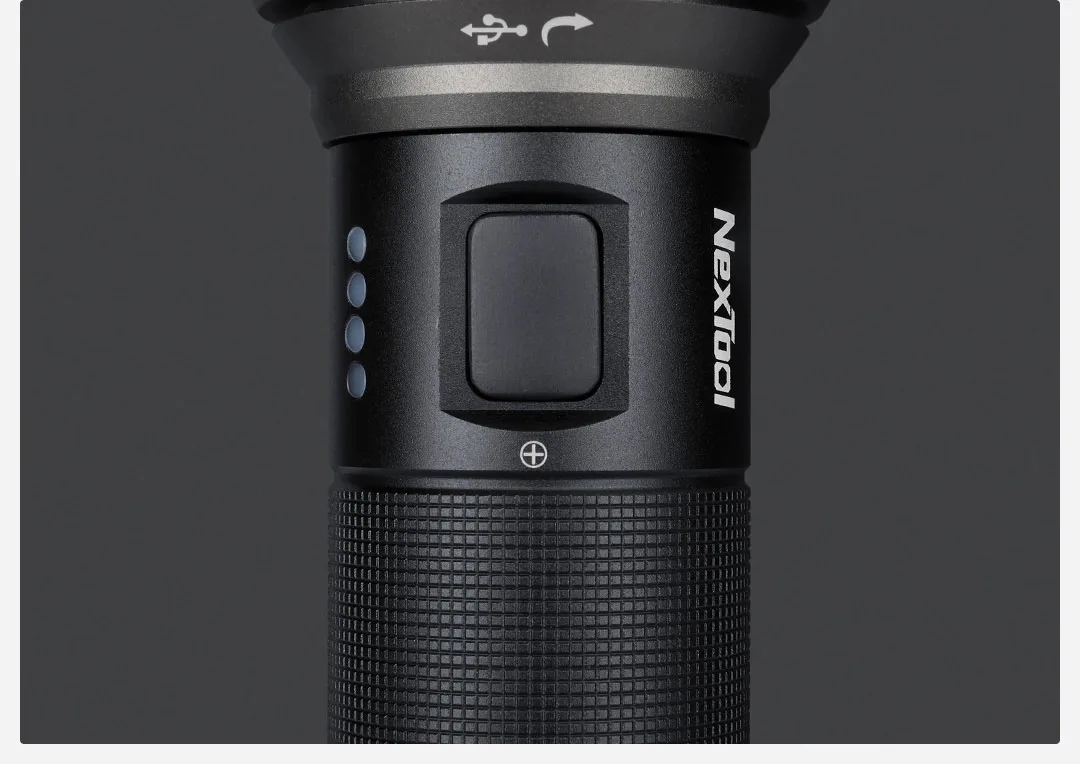 Xiaomi Mijia Youpin Nato открытый бликовый фонарик черный дальний IPX7 водонепроницаемый type-C Прямая зарядка