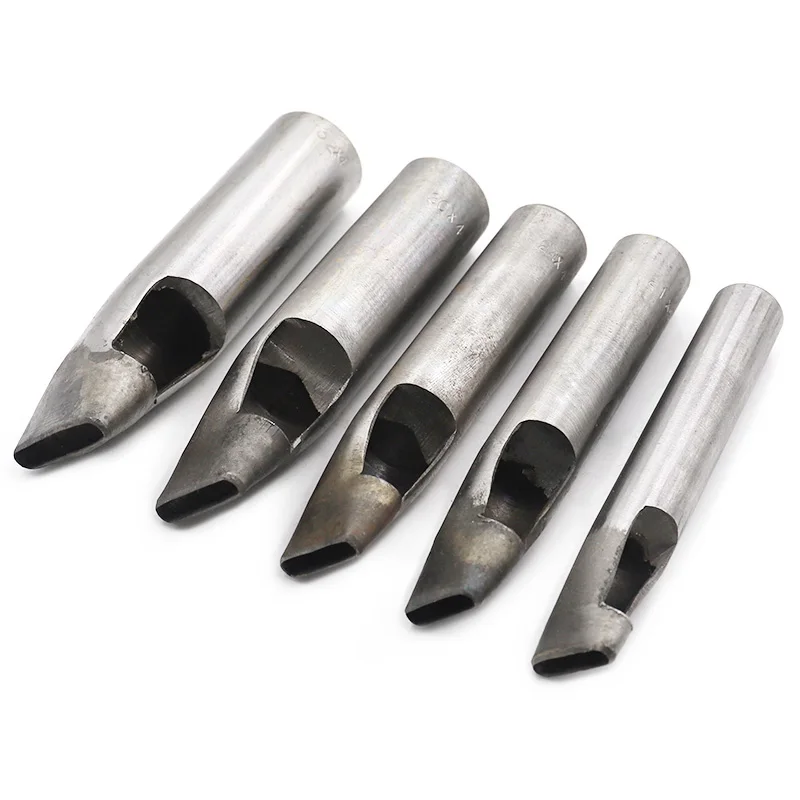 Width 4mm Leather Oval Shape Hole Punch Oval Angle Spacing Belt