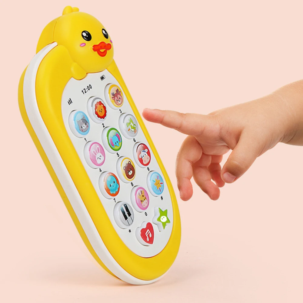 1-6Years Baby Mobile Phone Toy One Year Old Baby Educational Early Childhood Music Model Little Duck Phone