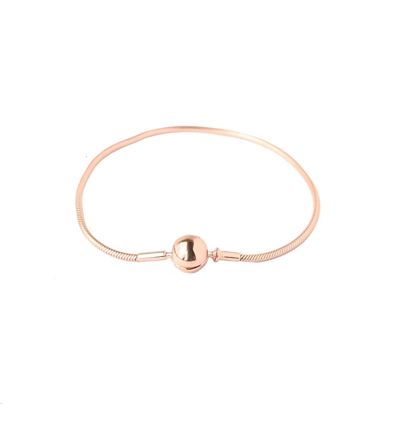 Серебряный браслет 925, ювелирный магазин Boho Bijoux, рождественский подарок, розовое золото