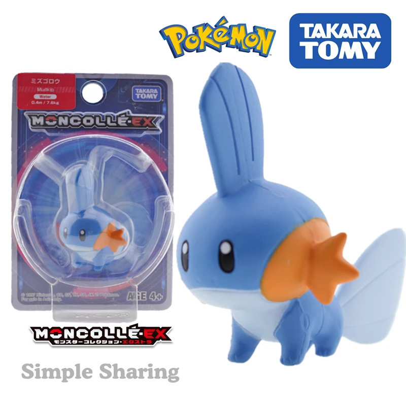 Фигурки покемонов takara tomy tomica monglue ex форма mudkip популярная фигурка аниме детские