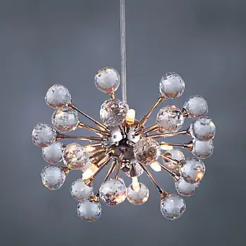 

Luminaire Lighting LED Modern Crystal Pendant lights with 6 Lights Handing Lamp Lustres e Pendentes ,Lustre De Cristal