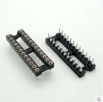 

Round Hole Dip-24 Holders 24 p ic Socket Chip Base Integrated Circuit Socket