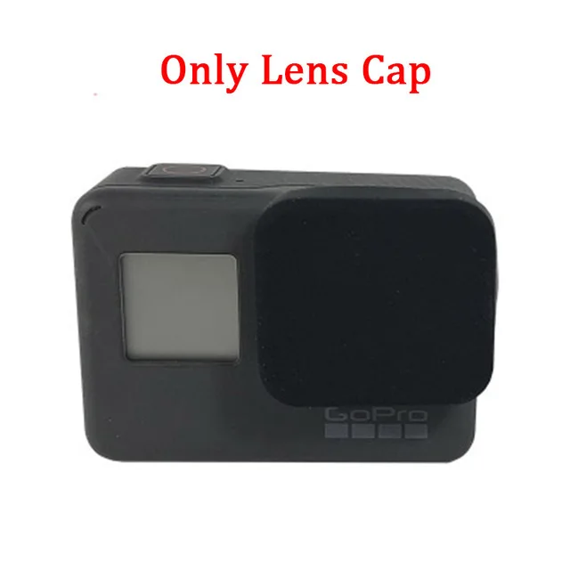 Lens Cap Для GoPro Hero 5 6 7 Blcak чехол Защитный силиконовый чехол+ крышка объектива Крышка для Go Pro Hero7 аксессуары для экшн-камеры - Colour: Lens Cap