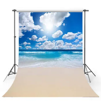 

TAIBO Vinyl Background Photography Beach and Ocean Background Seascape Photo Studio Backdrop Photocall