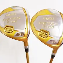 4 звезды Honma S-06 Фарватер Вудс Honma S06 Гольф Фарватер Вудс клюшки для гольфа#3/#5 R/S/SR Flex arfactice X Вал с крышкой головки