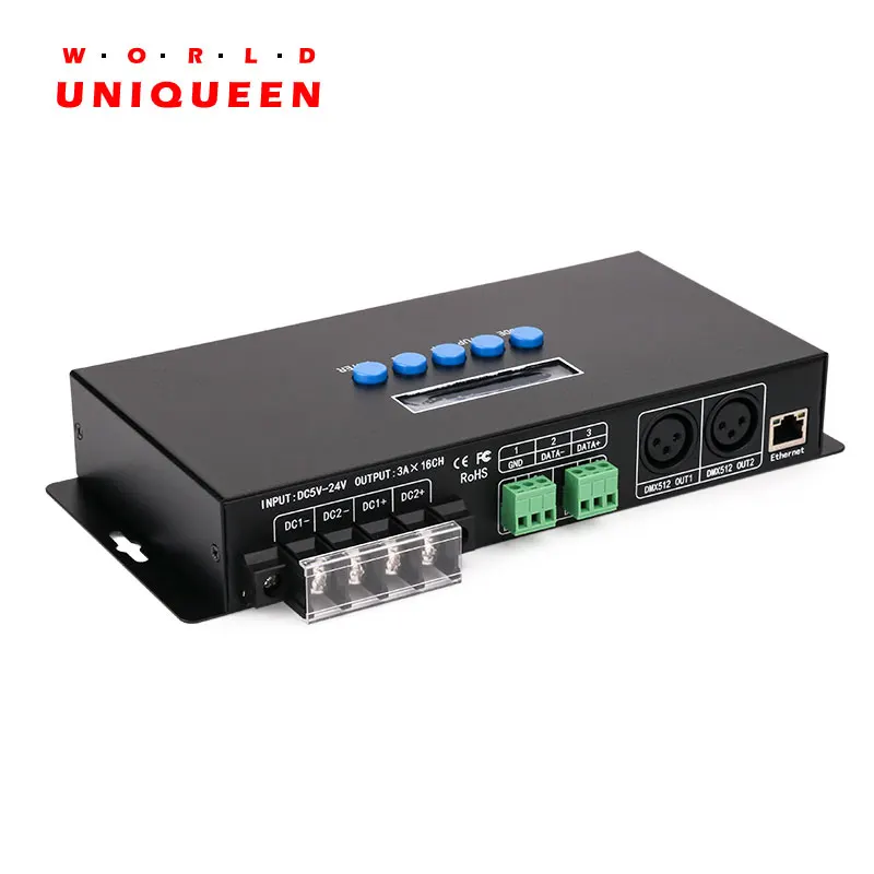 Фонарь 3AX16CH 2 dmx512oup0 Ethernet SPI светодиодный пиксельный контроллер DMX с поддержкой