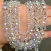 AB Clear Austria Crystal Glass Faceted Rondelle Beads Loose Spacer Beads For Jewelry Making DIY Bracelet Necklace 4/6/8/10/12mm ► Photo 1/6