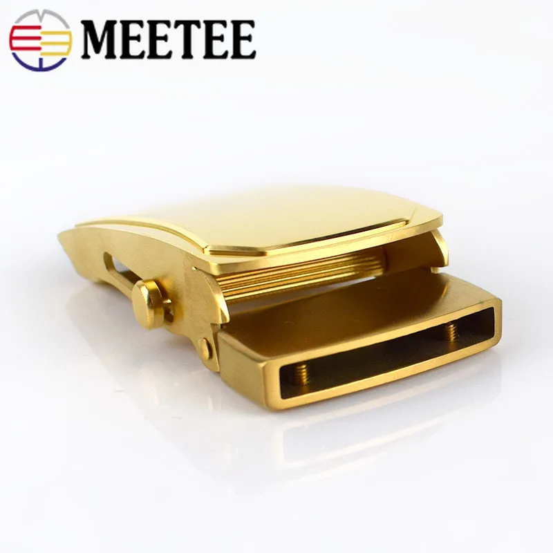 Meetee 1 шт. 36 мм мужские пряжки для ремня из нержавеющей стали Автоматическая Пряжка