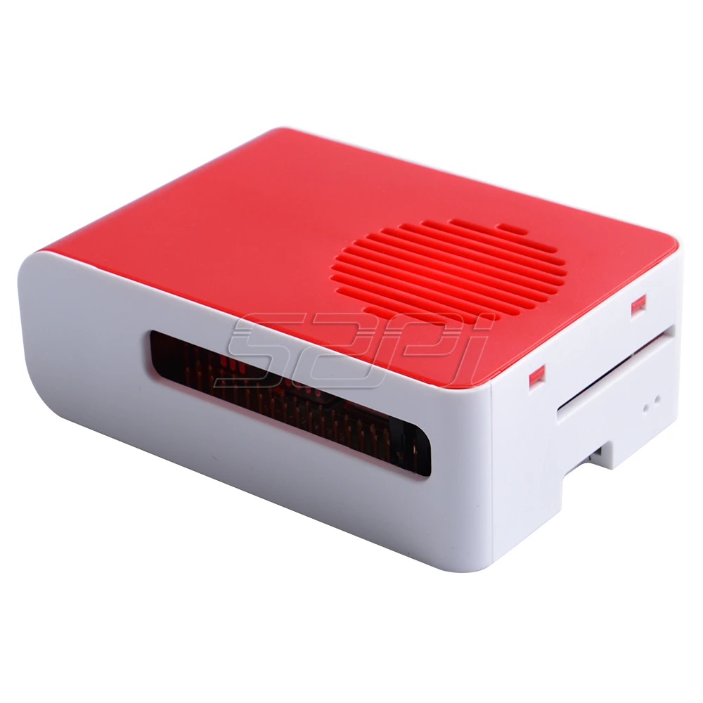 52Pi застежка ABS Корпус Крышка для Raspberry Pi 4 Модель B, с бликами охлаждения вентиляторные радиаторы для Raspberry Pi 4B