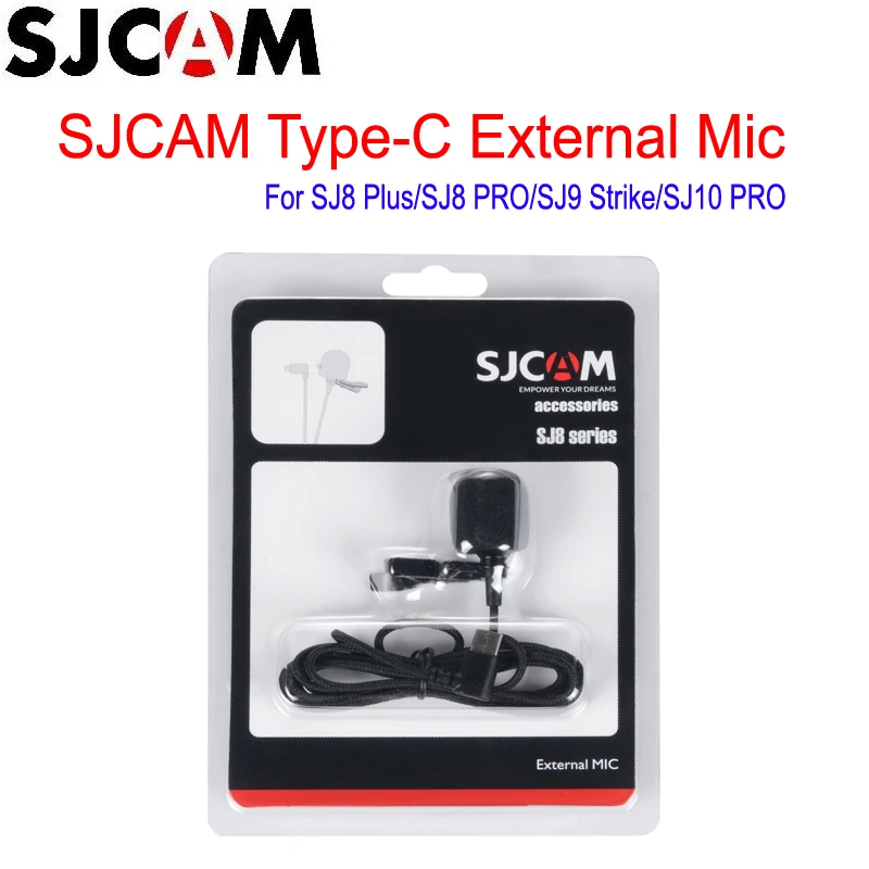 SJCAM SJ8 SJ9 Удлинительный микрофон аксессуары для внешний Type C Pro / Plus Strike Спортивная
