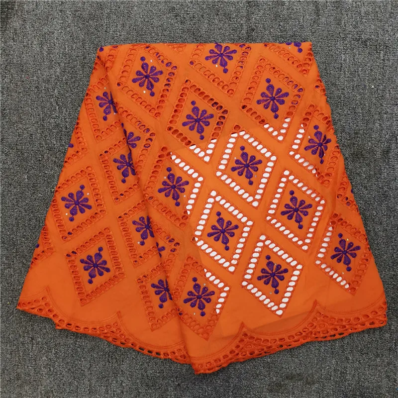 

Swiss Voile Lace French Net Lace African Fabric 100% Cotton Embroidered Fist 2019 High Quality Nigerian Lace Fabric 5 Yards HL71