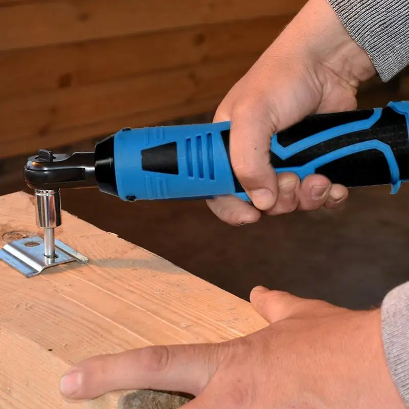 

500W Electric Wrench 3/8" Cordless Ratchet Rechargeable Scaffolding Right Angle Wrench Tool Ratchet Wrenches Impact Driver Power
