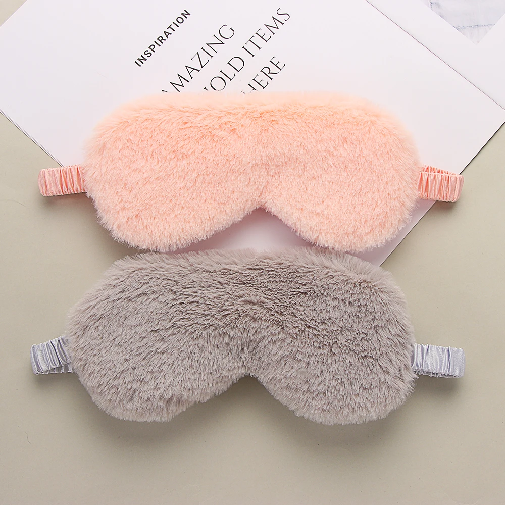 

Soft Plush Eye Masks Cute Love Cloud Eye Cover Rabbit Plush Sleeping Mask Eyepatch Cartoon Nap Eye Shade Blindfold Super Soft