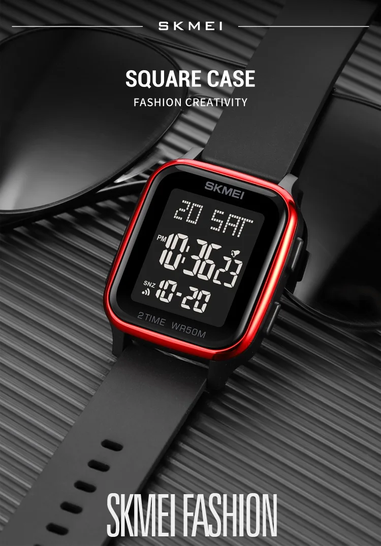 SKMEI 1858 LED Light Digital Watch Price in Bangladesh