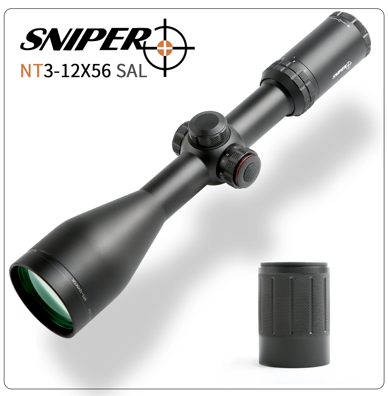 SNIPER NT 3-12x56 SFIR прицел тактический оптический прицел полный размер сетка Ночная Охотничья винтовка с оптическим прицелом красная точка зрения прицел