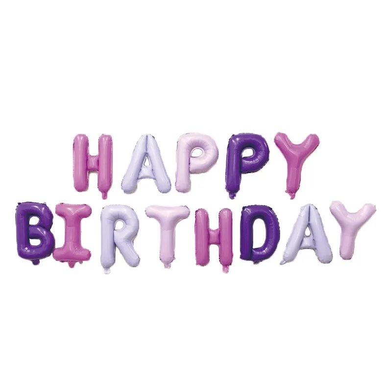Birthday Happy Balloon Creative Aluminum Film Aluminum Foil Birthday Party Balloon Combo HAPPY Birthday Balloon