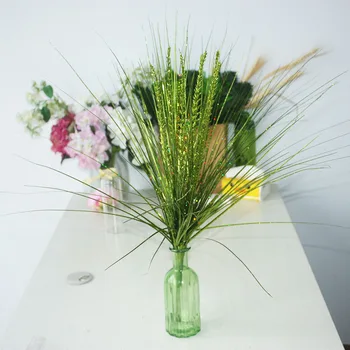 

Model Gold Powder Christmas Imitation Flowers Wheat Grass European Style Flower Arrangement Accessories Grass Branch Leaves Pine